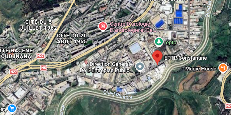 Localisation GPS des sites GTM-SEA en Algérie